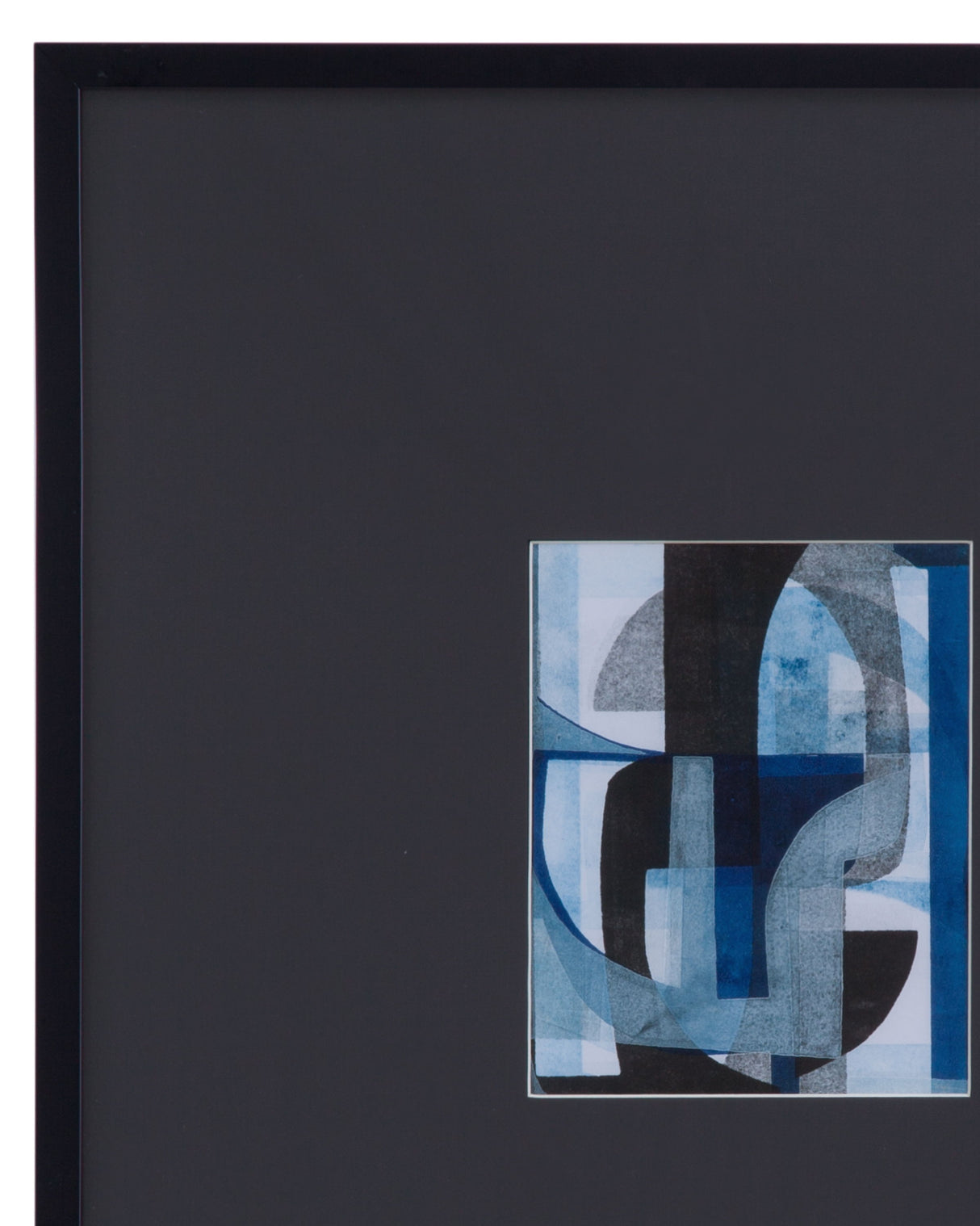 Leo I Framed Print - Black / Blue