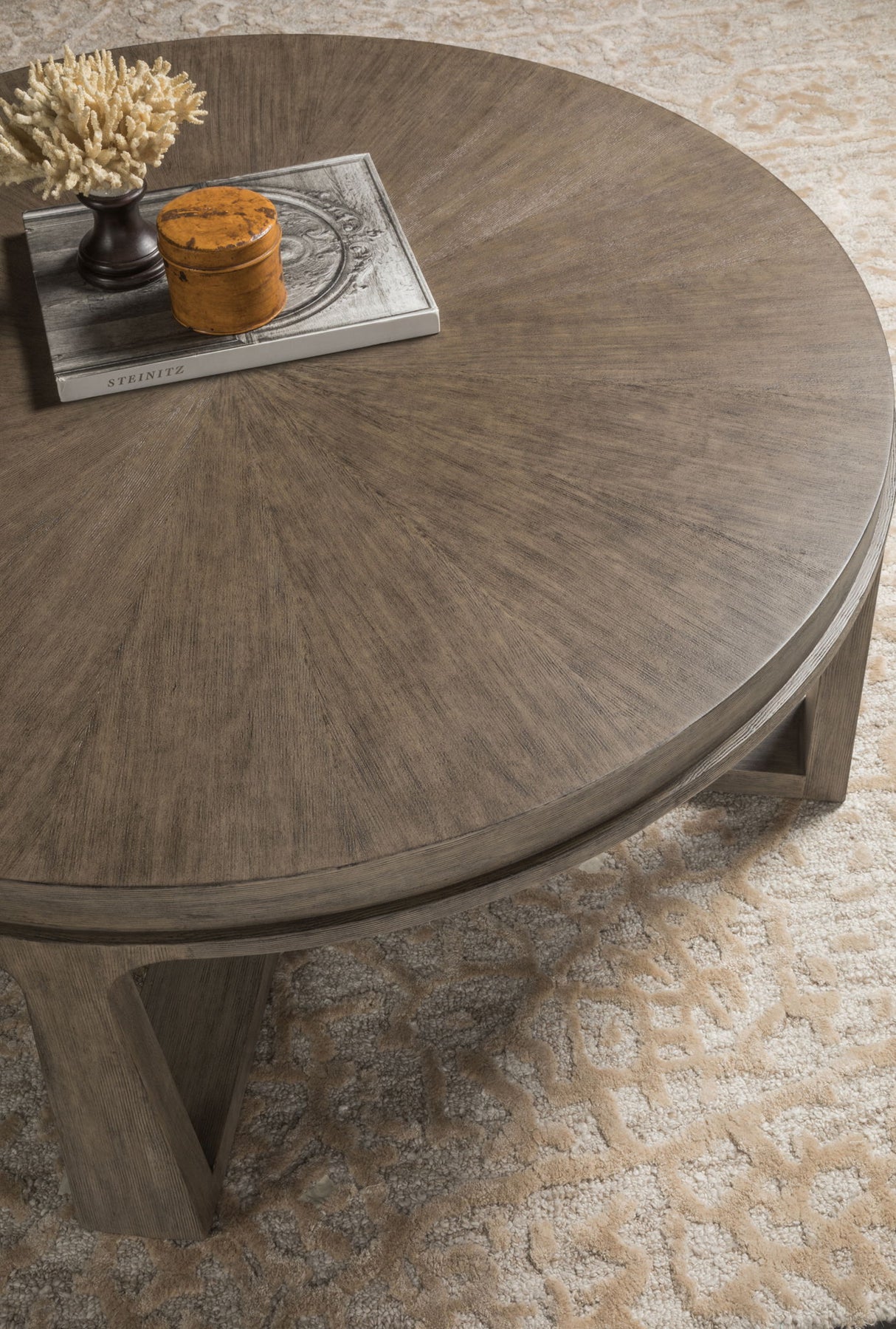 Cohesion Program - Rousseau Round Cocktail Table - Dark Brown
