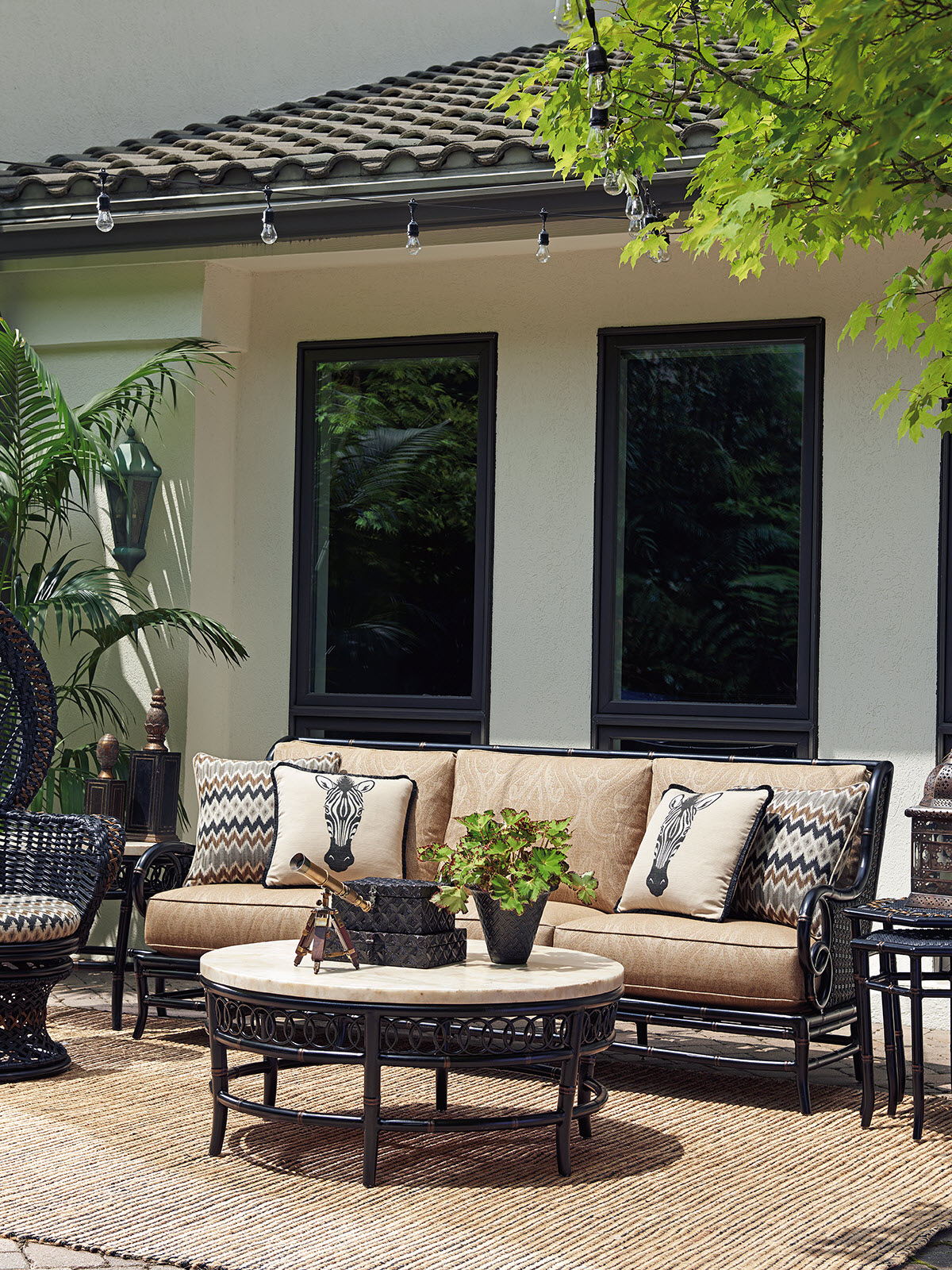 Marimba - Sofa - Dark Brown / Light Brown