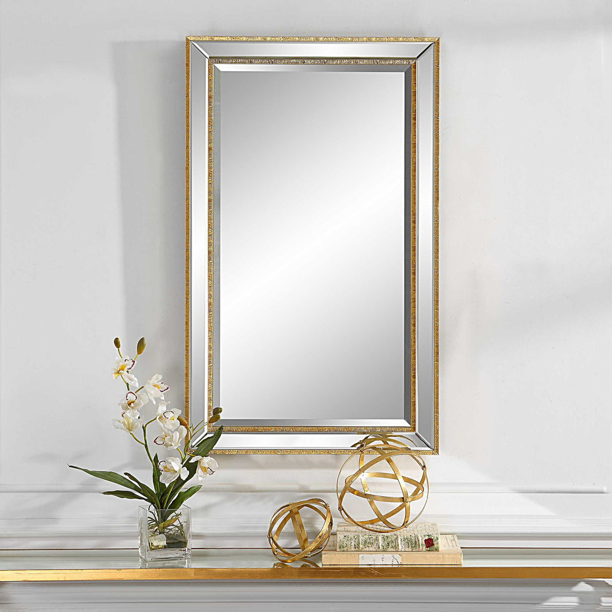Wall Mirror - Gold