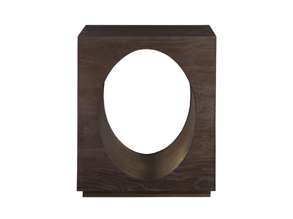 Verbatim - Rectangular End Table - Dark Brown