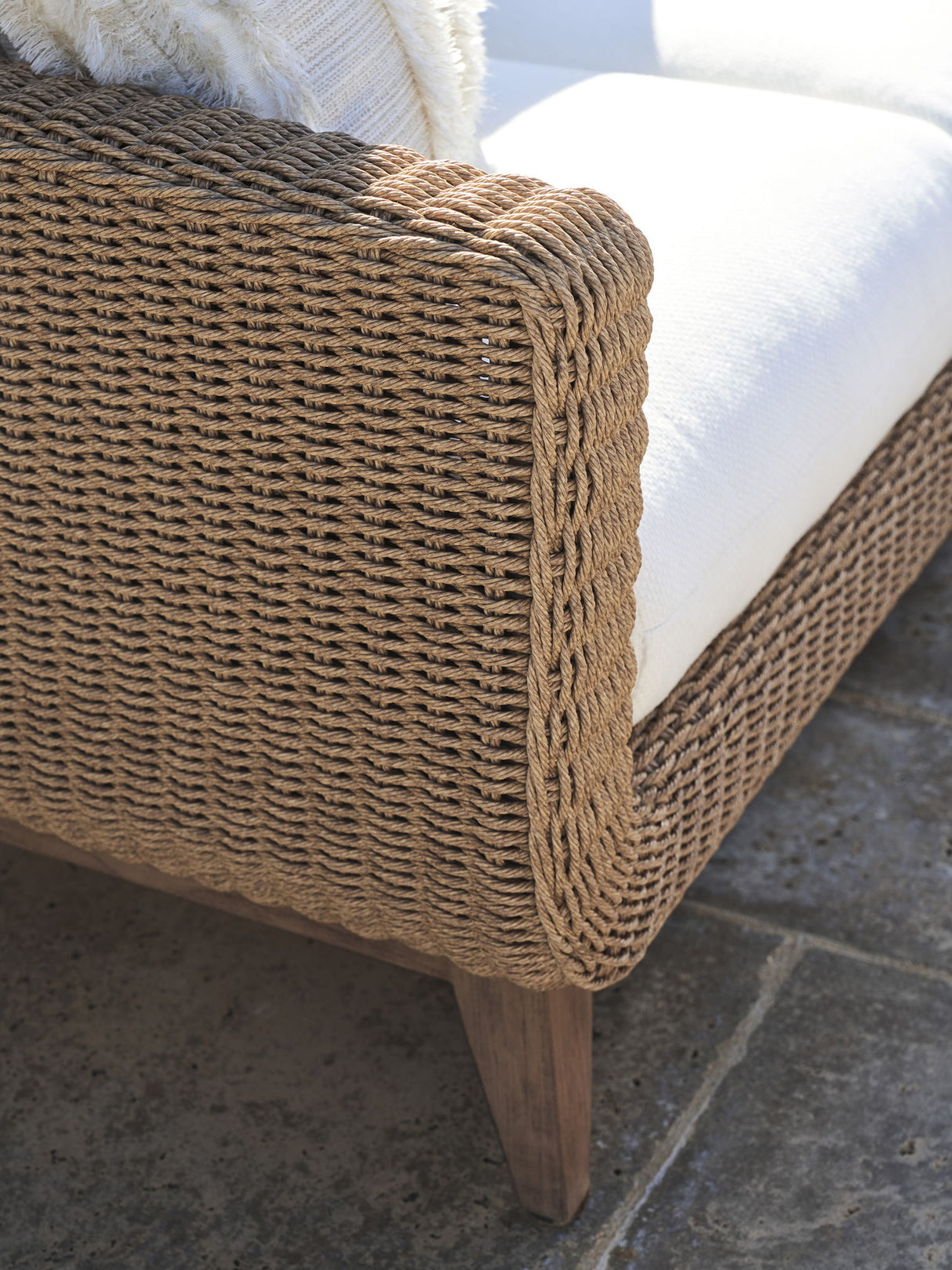 Isle Of Palms - Sofa - Dark Brown / White