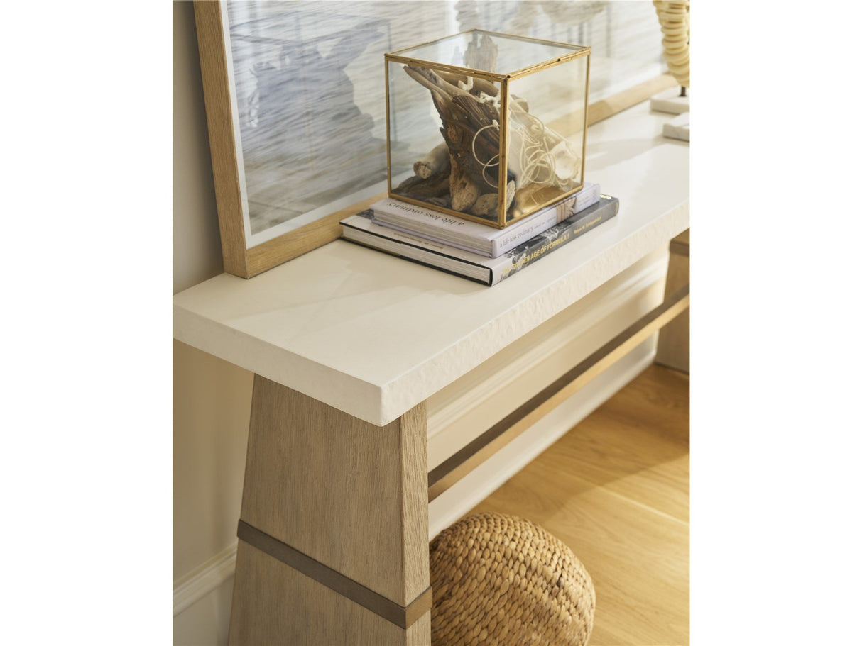 Oasis - Dockside Console Table - White / Beige