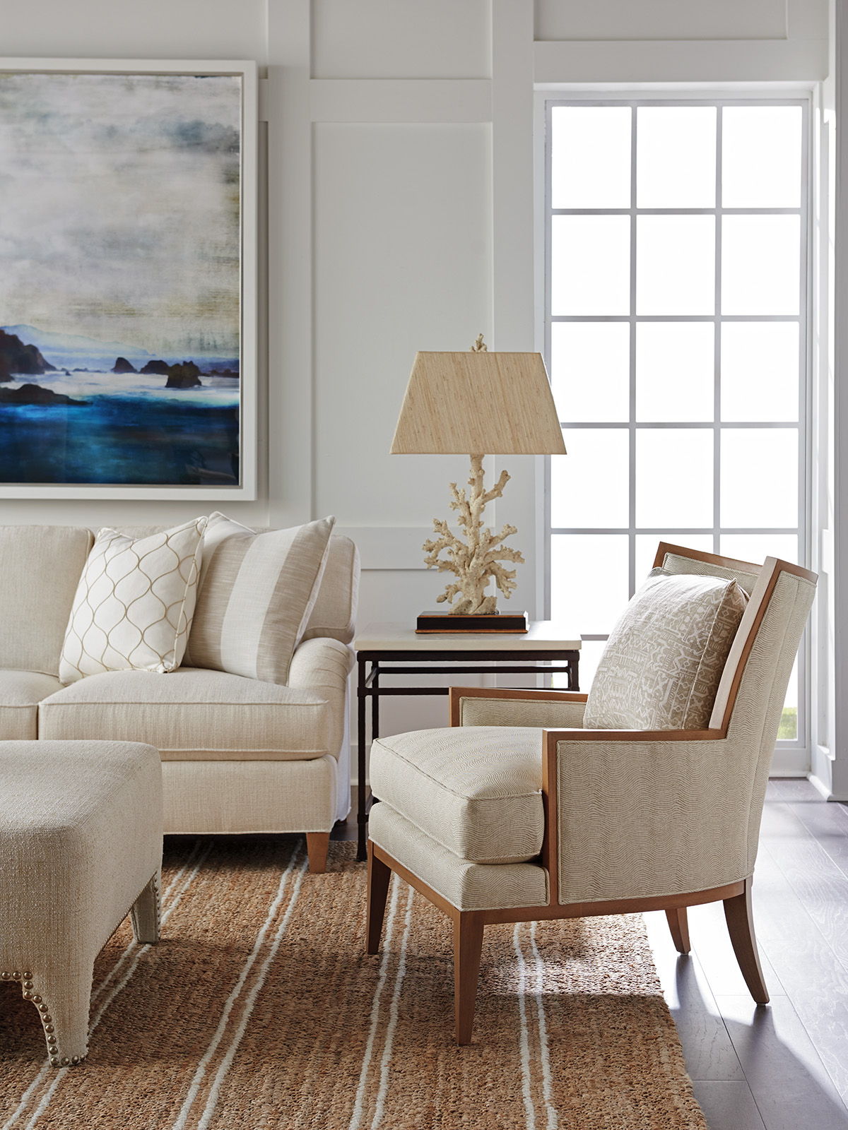 Barclay Butera Upholstery - Atwood Chair - Dark Gray