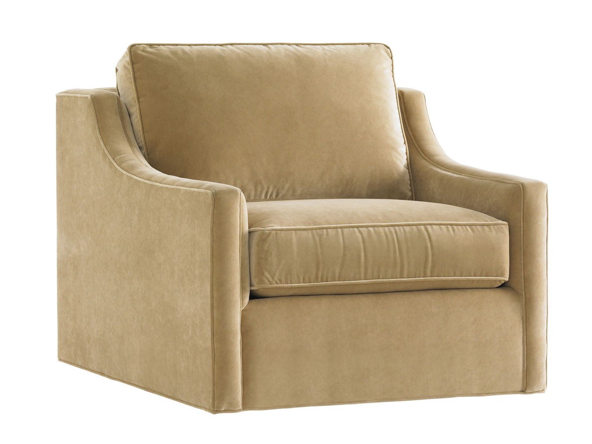 Tower Place - Bartlett Swivel Chair - Light Brown