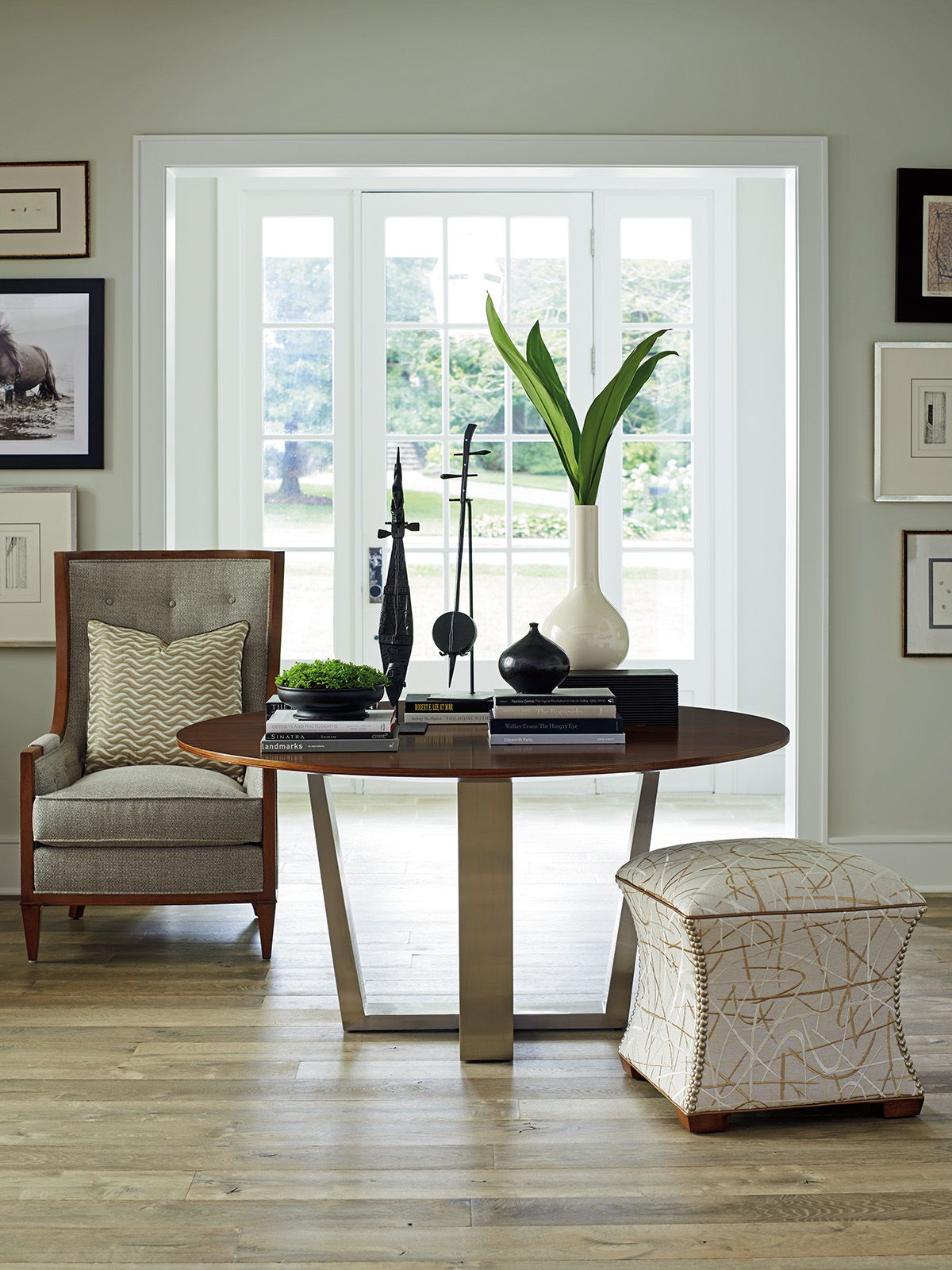 Kitano - Mandara Round Dining Table - Dark Brown