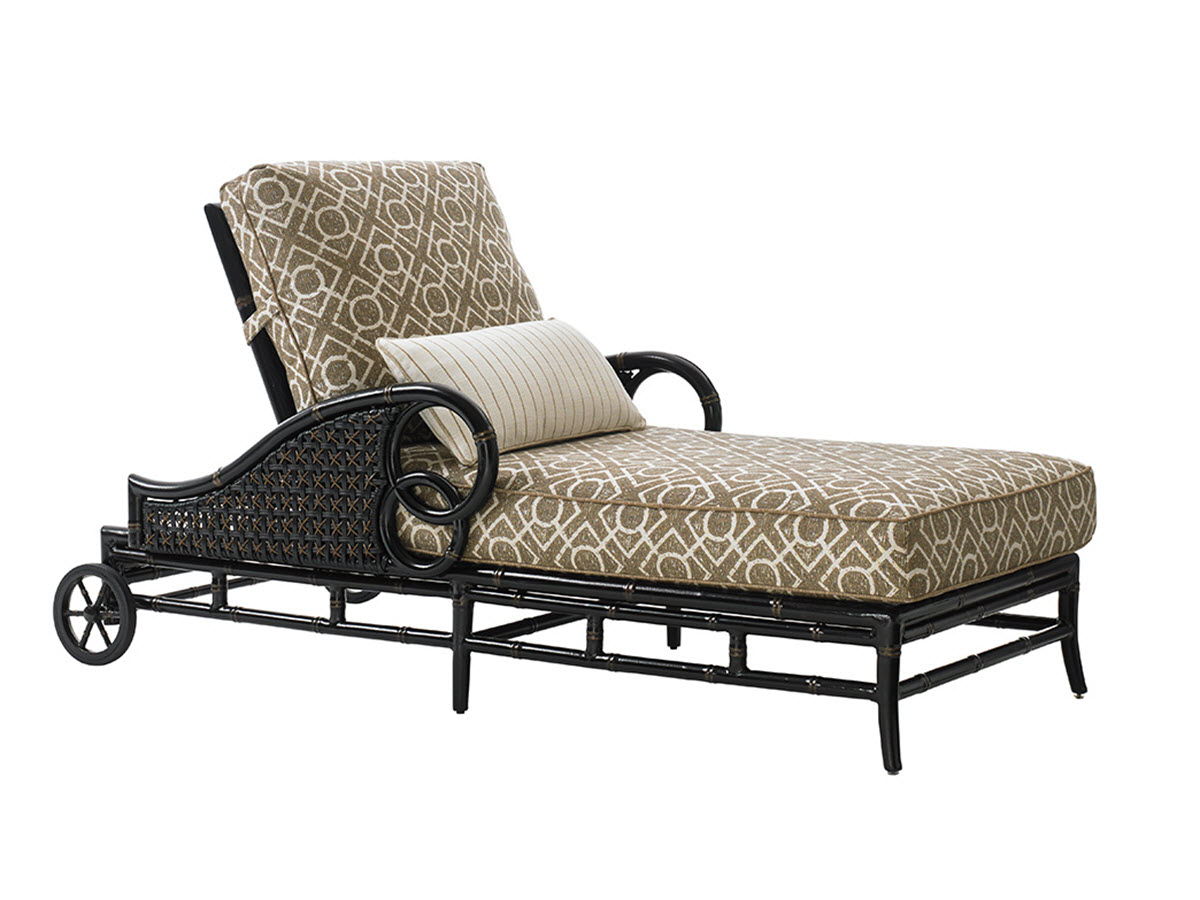Marimba - Chaise Lounge - Dark Brown / Light Brown