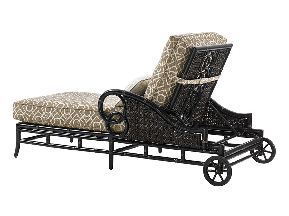 Marimba - Chaise Lounge - Dark Brown / Light Brown
