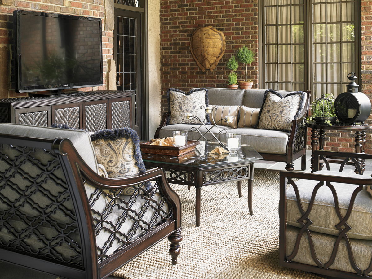 Royal Kahala Black Sands - Lounge Chair - Dark Brown / Red