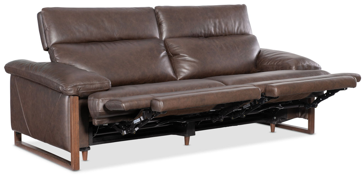 Jericho - Power Sofa With Power Headrest - Brown