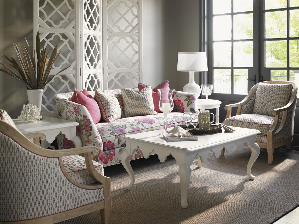 Ivory Key - Swan Island Sofa - White