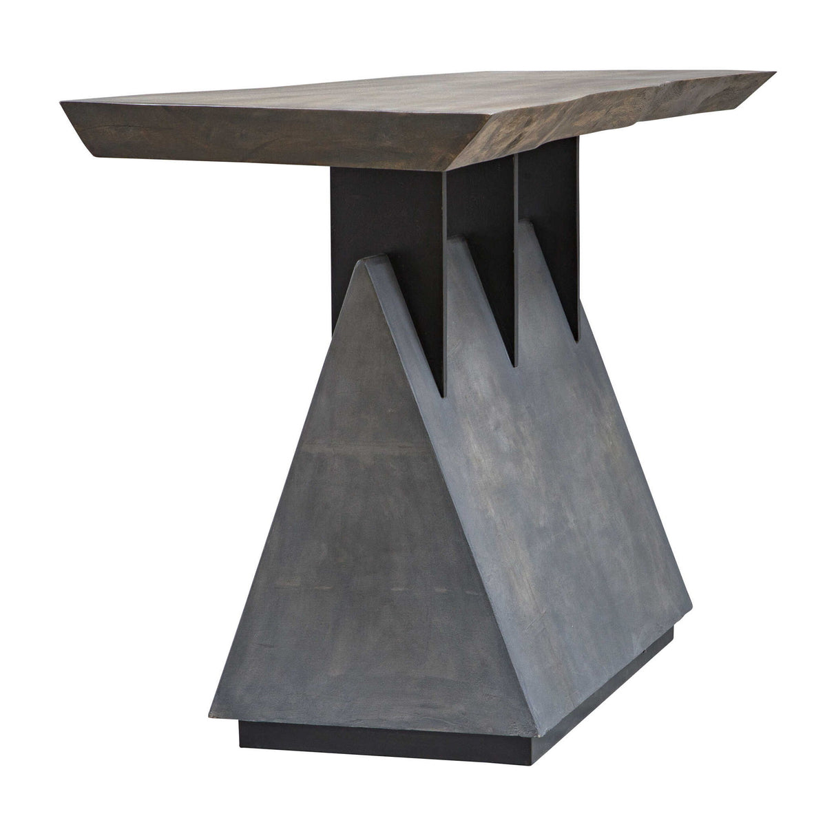 Vessel - Industrial Console Table - Brown, Dark & Gray, Dark