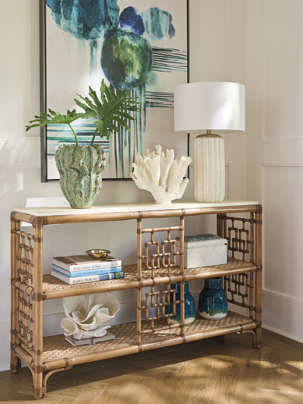 Key Biscayne - Sailfish Console Table - Light Brown