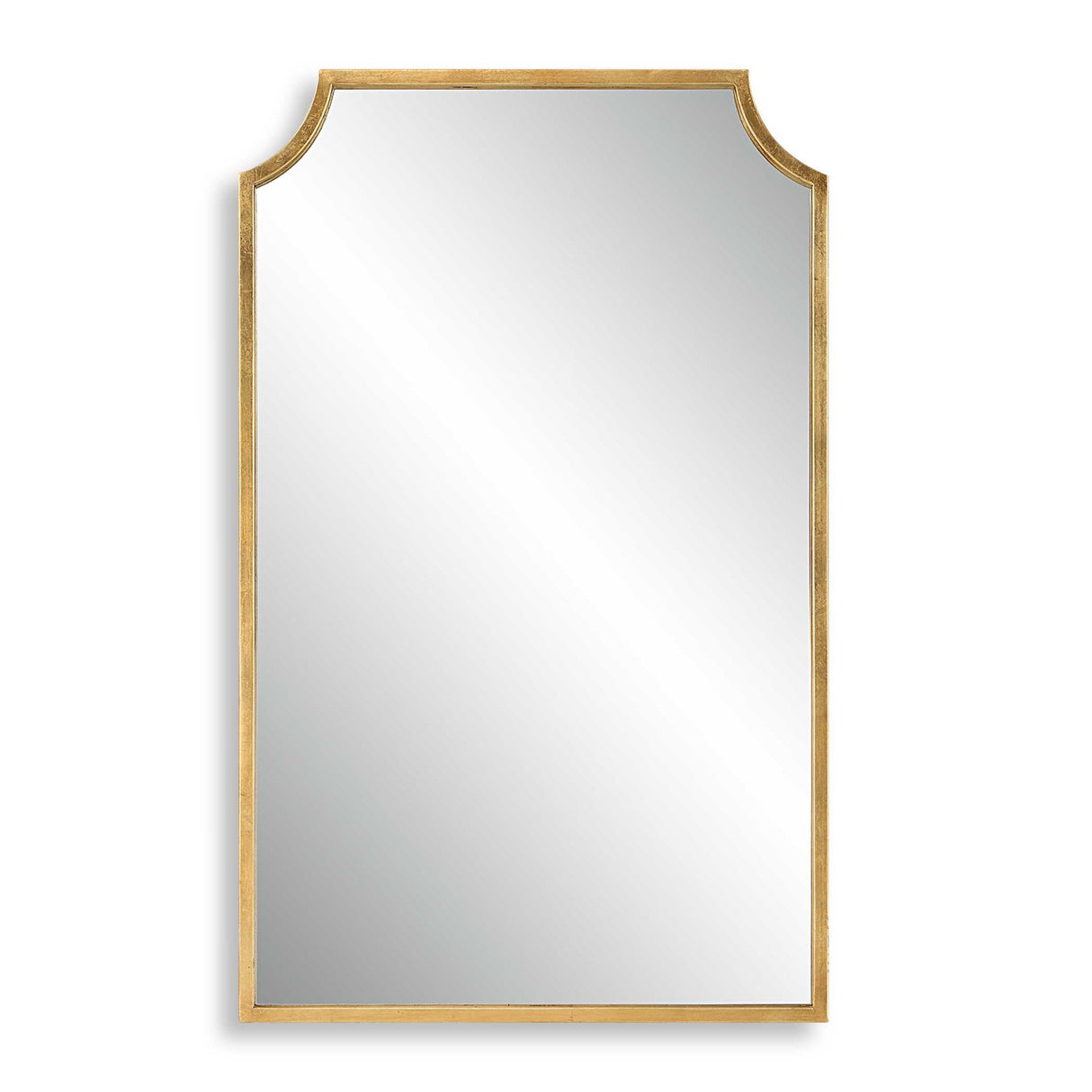 Metal Frame Mirror - Gold Leaf