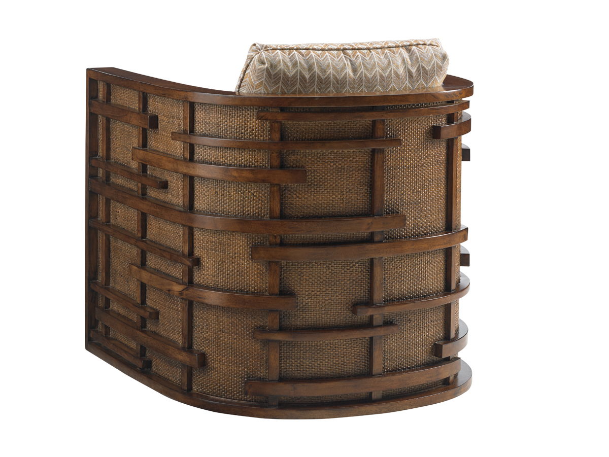 Island Fusion - Semerang Swivel Chair - Dark Brown / Light Brown