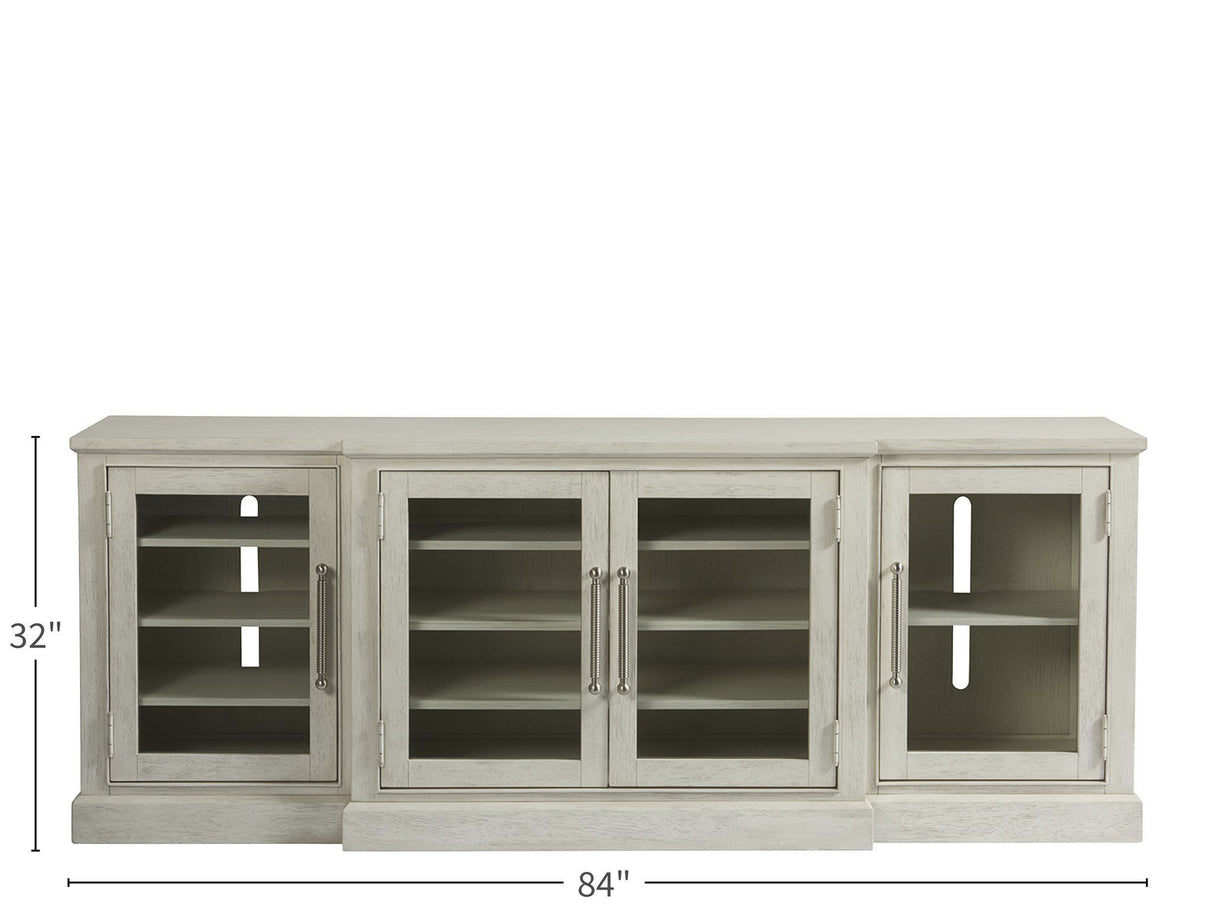 Escape - 84" Entertainment Console - Pearl Silver