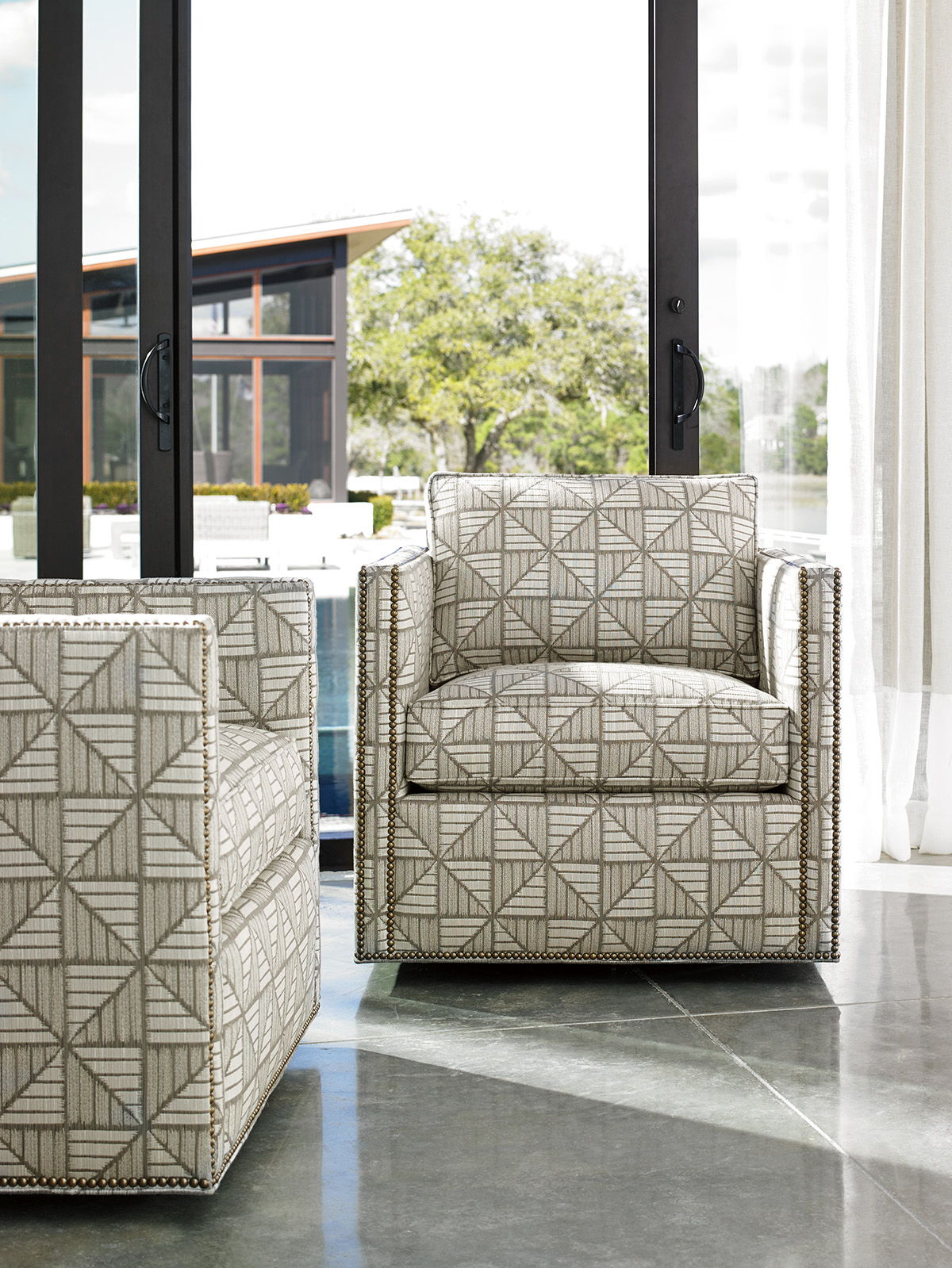 Shadow Play - Hinsdale Swivel Chair