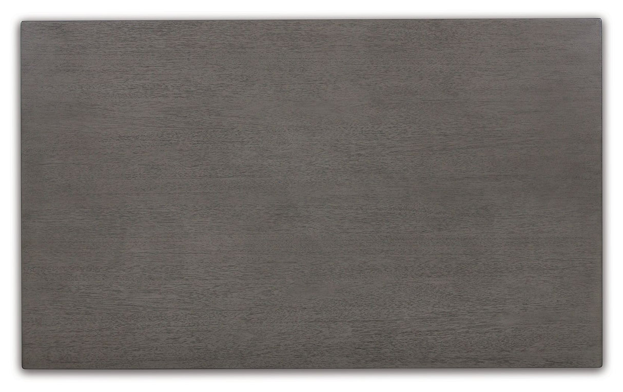 Caitbrook - Rect Drm Counter Table Set (Set of 7) - Gray