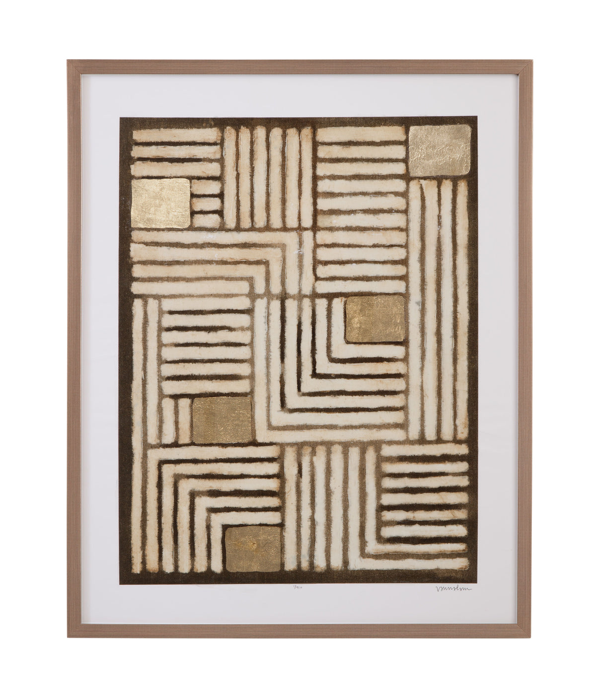 Purlin I Framed Print - Brown