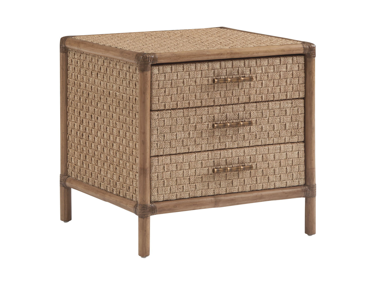 Key Biscayne - Coral Reef Square End Table - Light Brown