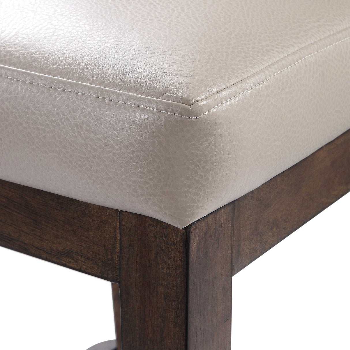 Purcell - Leather Counter Stool - Beige