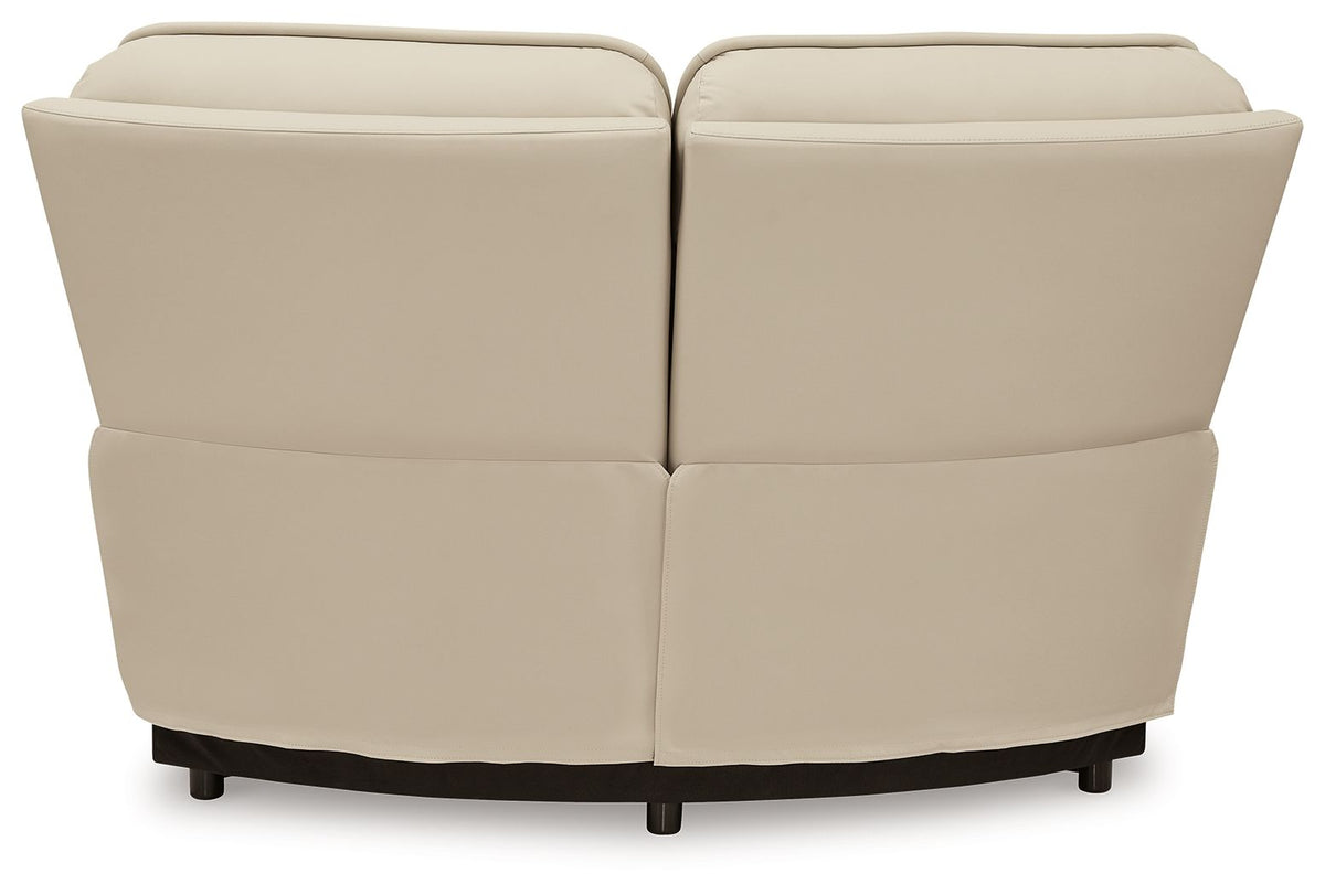Double Deal - 4-Piece Power Reclining Sectional - Almond