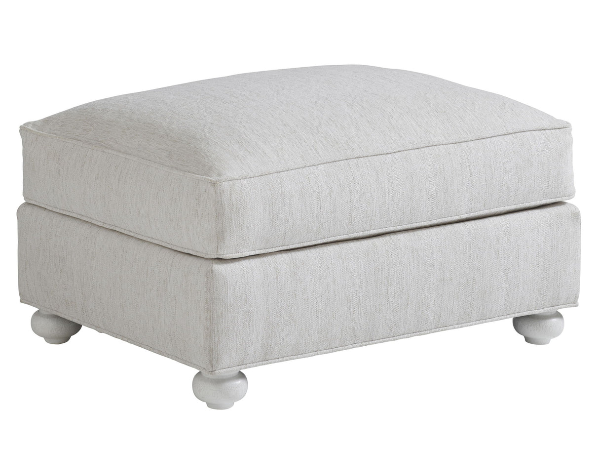Ocean Breeze - Coral Gables Ottoman - Pearl Silver