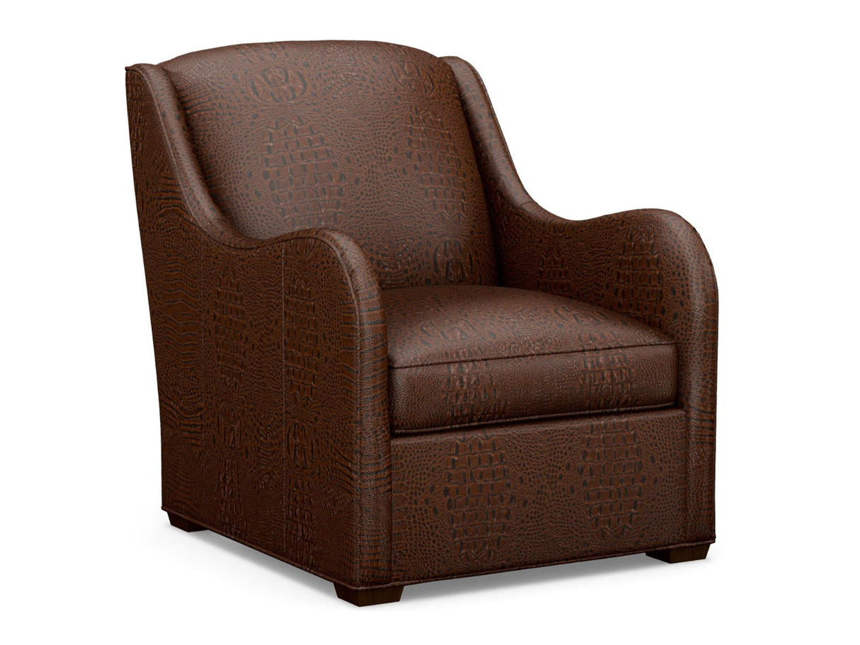 Lexington Leather - Fiona Leather Lounge Chair - Dark Brown