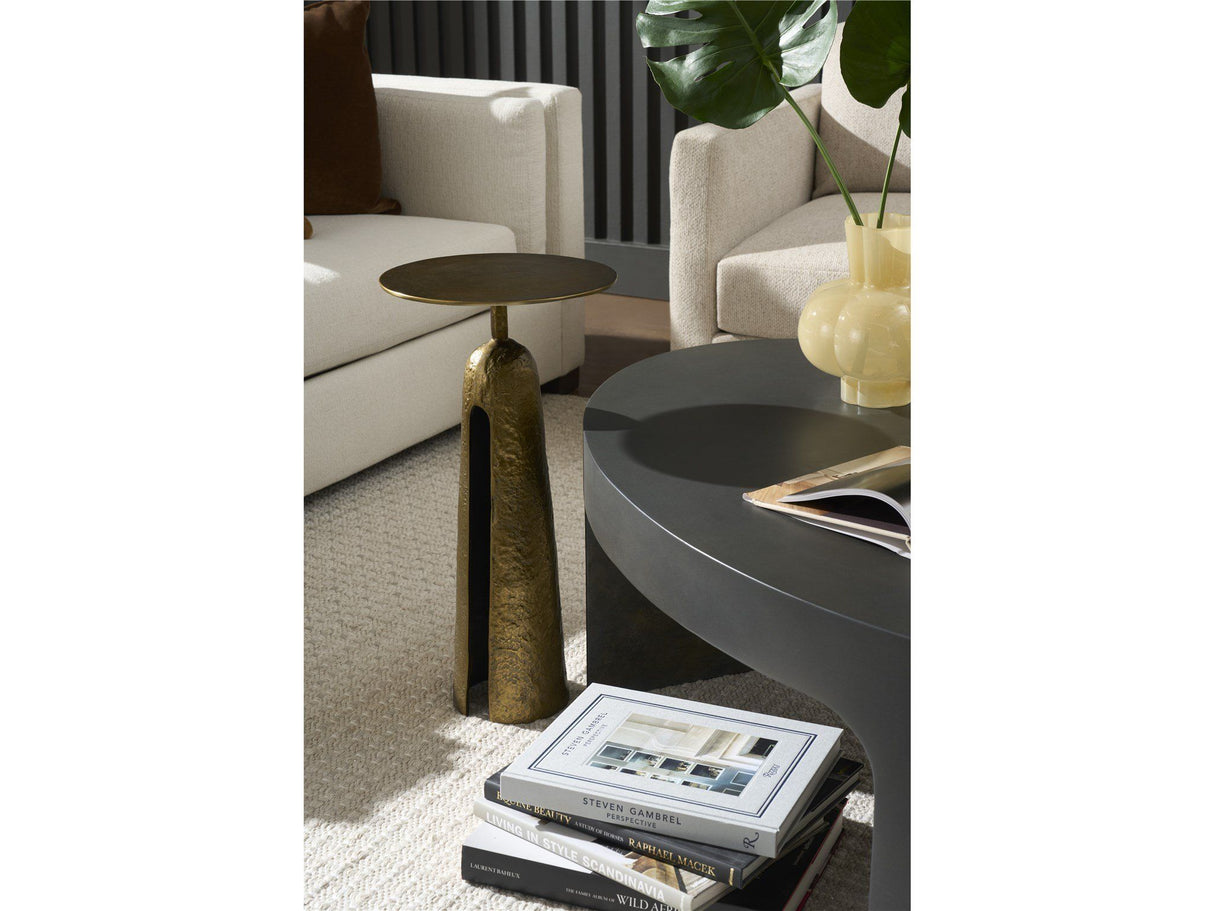 Modern - Metal Martini Table - Gold / Gray