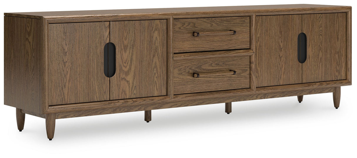 Roanhowe - Extra Large TV Stand - Brown