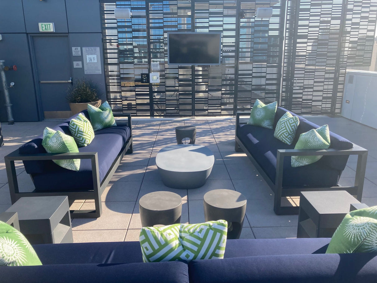 Redondo - Sofa, No Welt - Cast Silver / Dark Gray