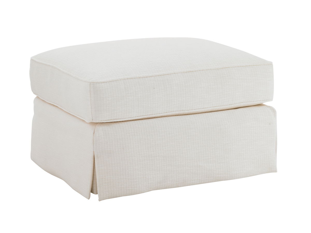 Ivory Key - Long Bay Ottoman - White