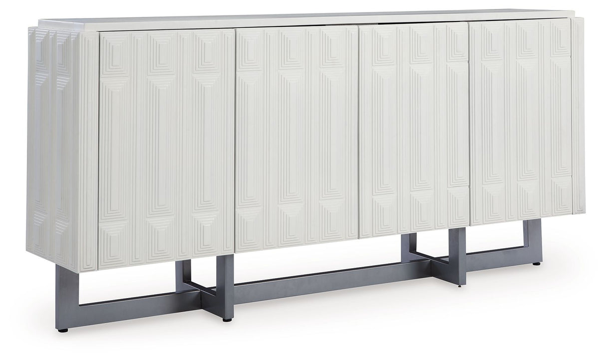 Ornawel - Accent Cabinet - Distressed White