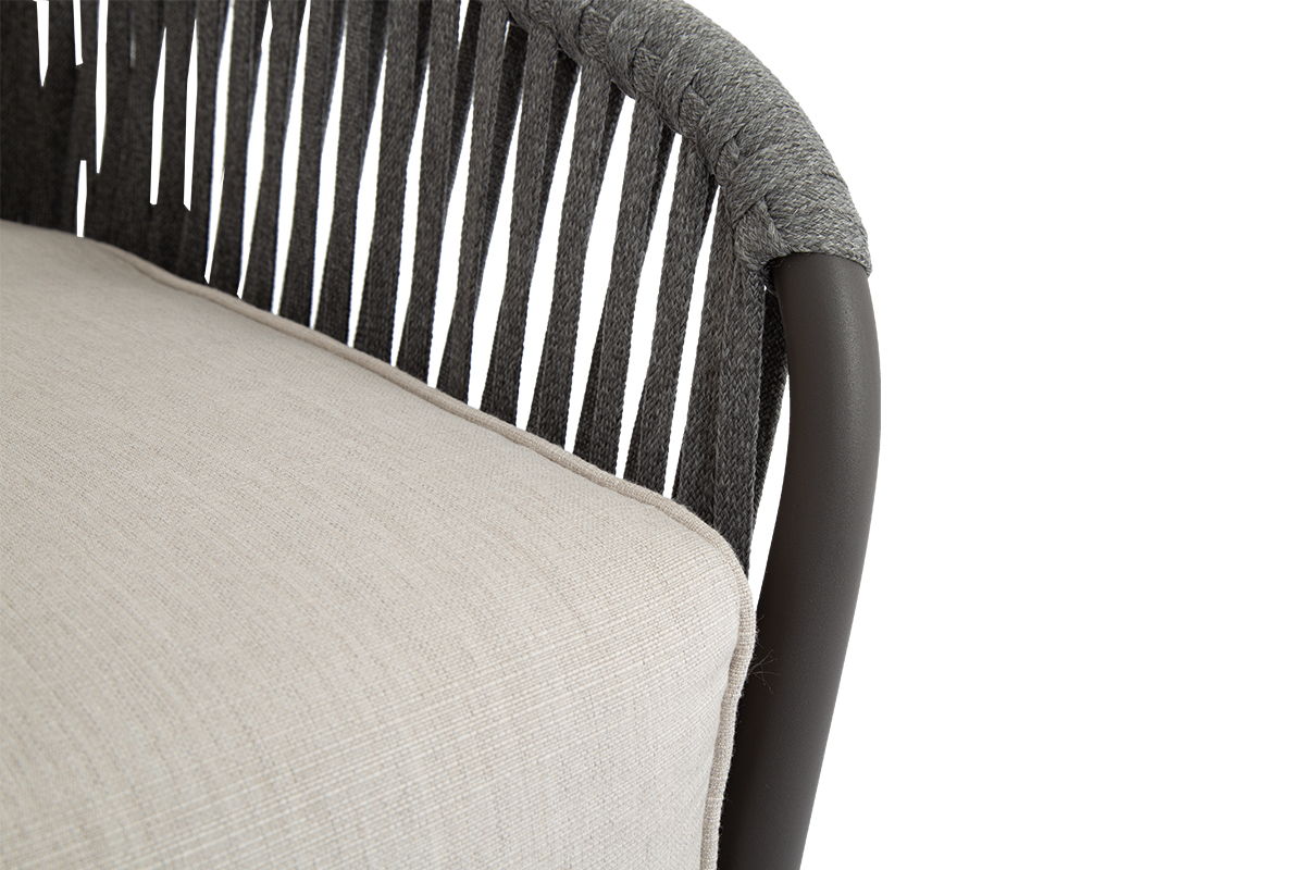 Florence - Club Chair, No Welt - Echo Ash / White