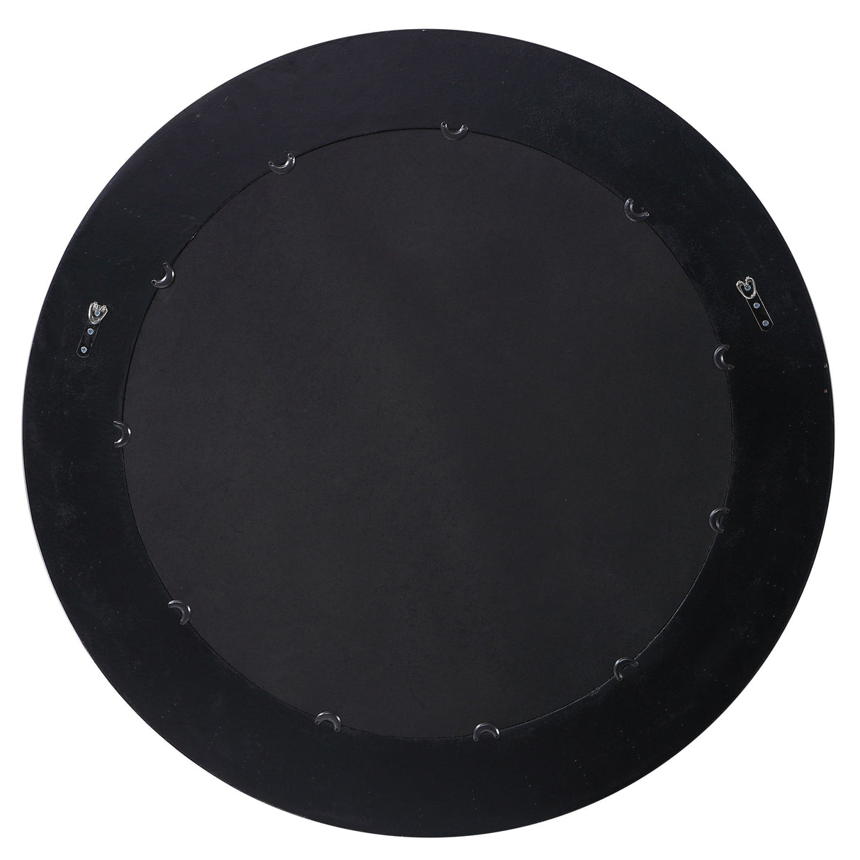 Frazier - Round Industrial Mirror - Black