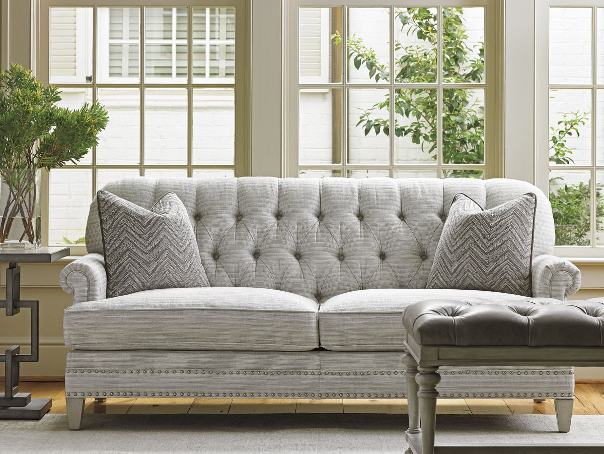 Oyster Bay - Hillstead Settee - Dark Gray