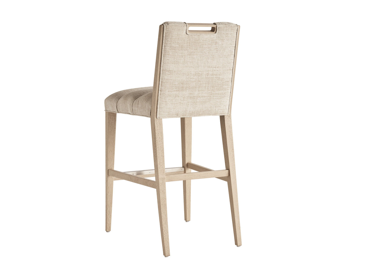 Sunset Key - Greer Channeled Upholstered Bar Stool