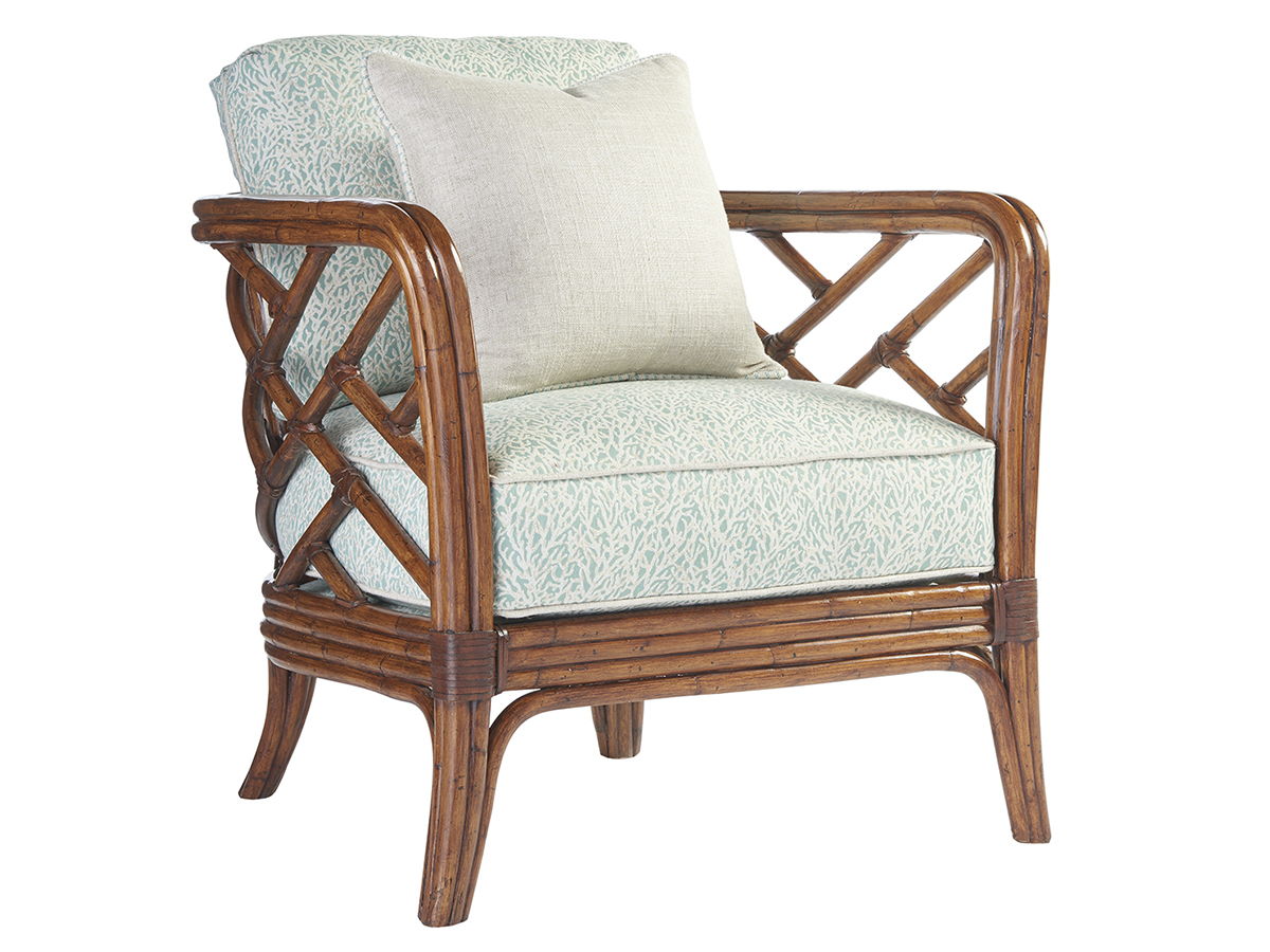 Island Estate - Palm Chair - Dark Brown / Beige
