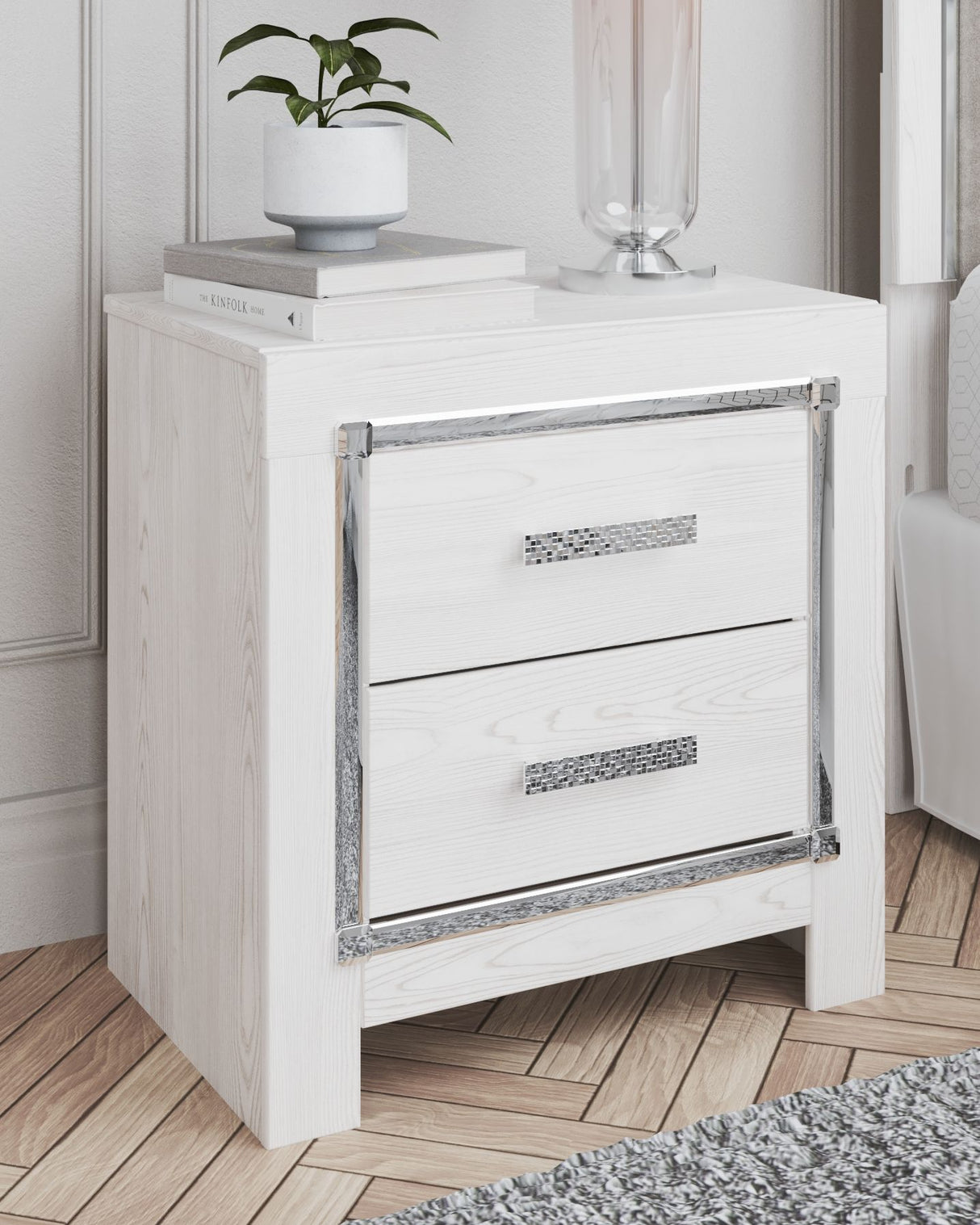 Altyra - Two Drawer Night Stand - White