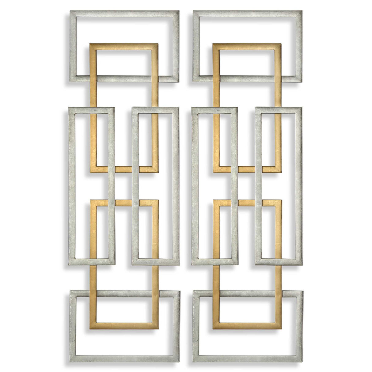 Aerin - Geometric Wall Art, Set Of 2 - Gold