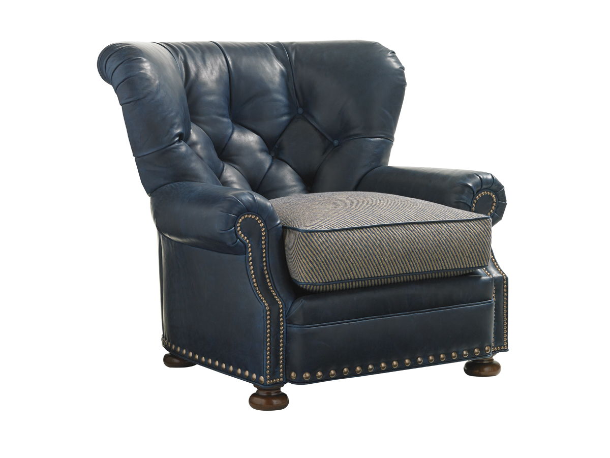 Lexington Leather - Elle Leather Chair - Blue