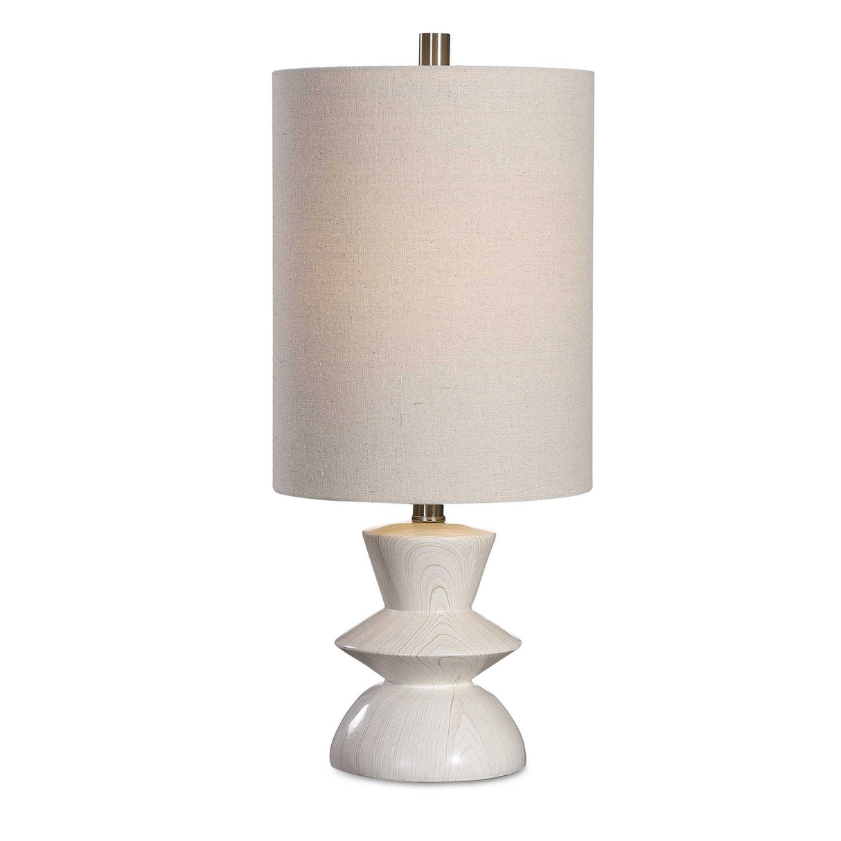 Stevens - Bleached Wood Buffet Lamp - White