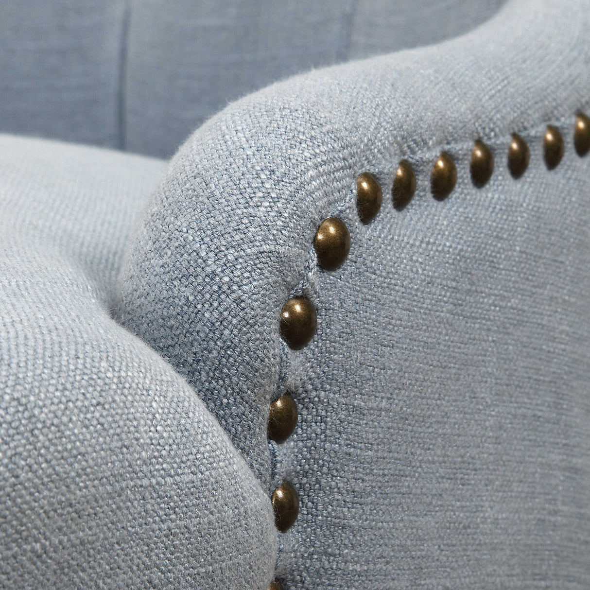 Rioni - Tufted Wing Chair - Blue