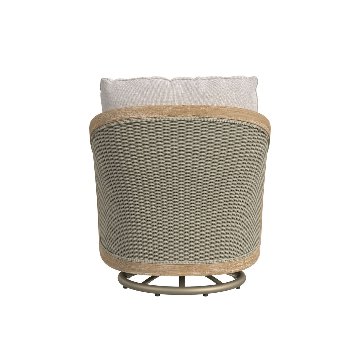 Cambria - Swivel Club Chair - Gray / White