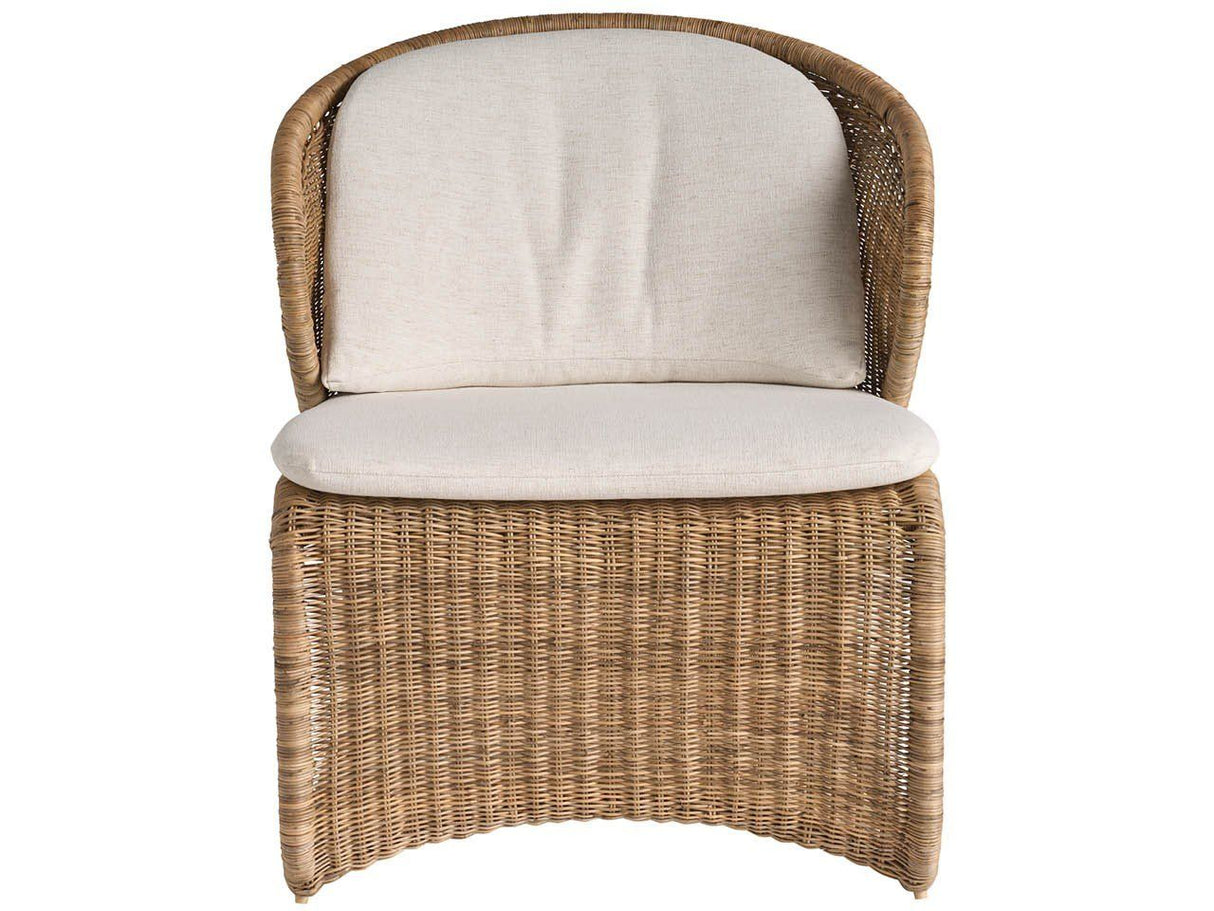 Oasis - Lounge Chair - Light Brown / White