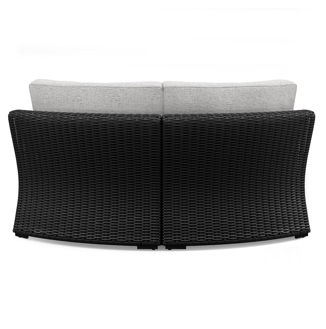 Beachcroft - 5-Piece Outdoor Sectional - Black / Light Gray
