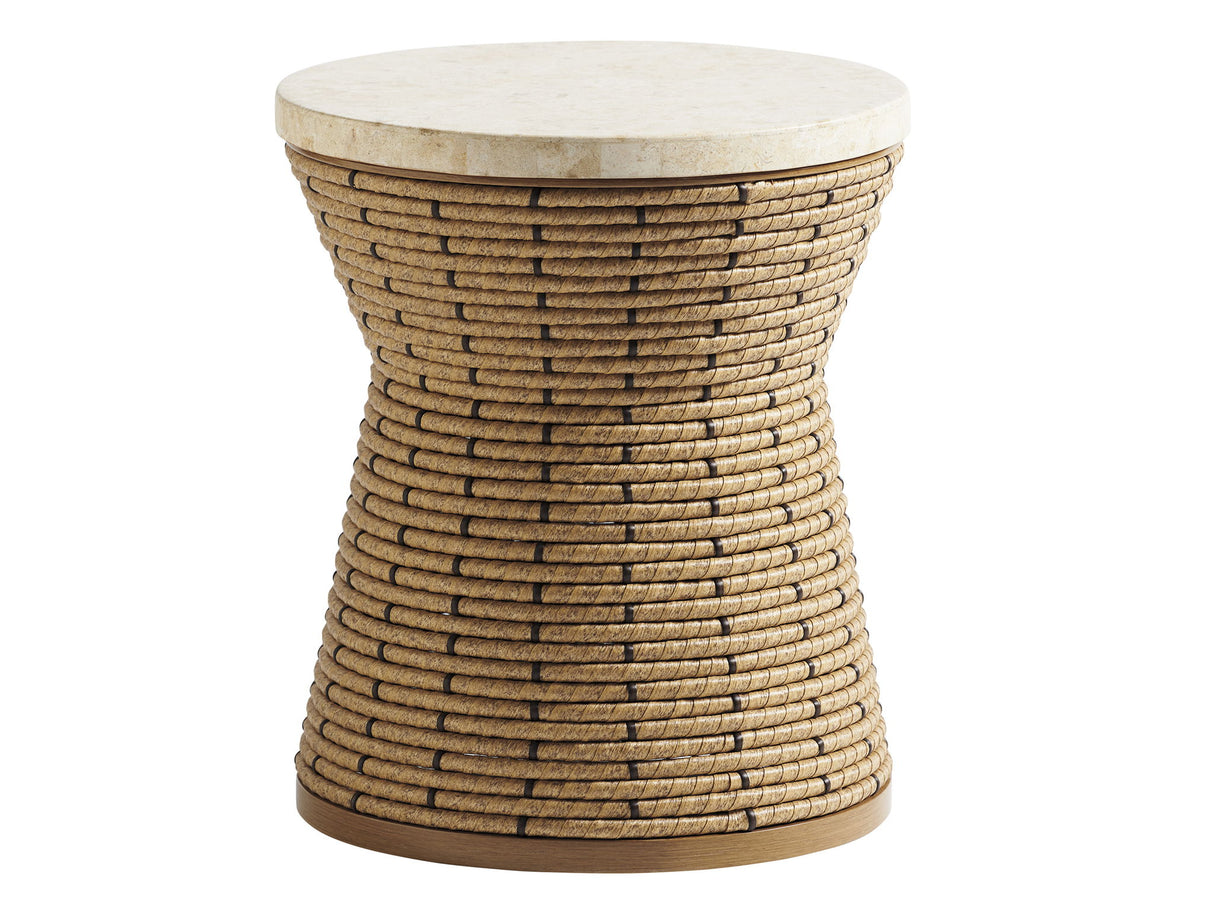 Los Altos Valley View - Round Side Table - Light Brown