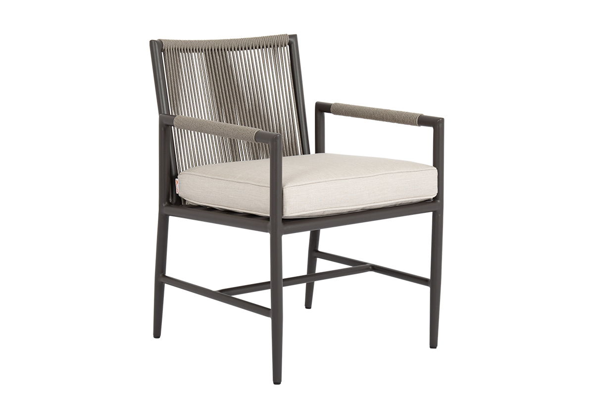 Pietra - Dining Chair, No Welt - Echo Ash / Dark Gray