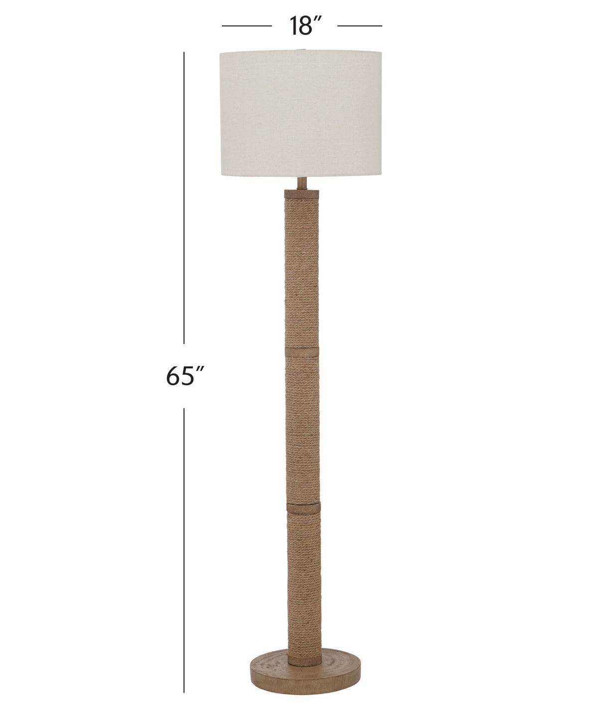 Chester - Floor Lamp - Natural / White