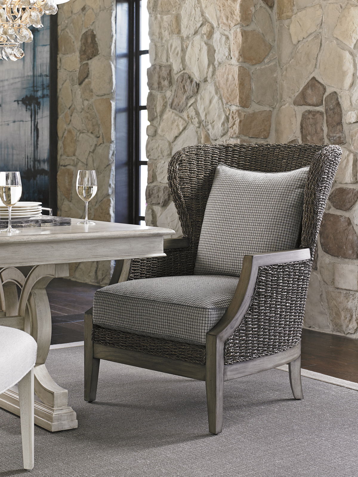 Oyster Bay - Seaford Chair - Dark Gray / Gray